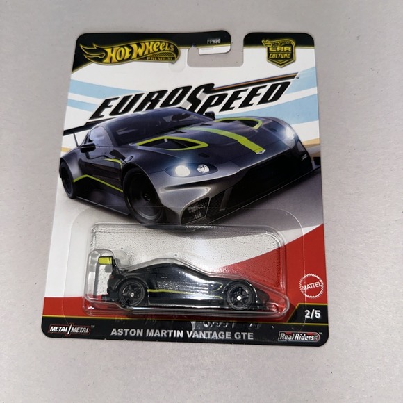 Hot Wheels Other - 2025 HOT WHEELS PREMIUM ASTON MARTIN VANTAGE GTE EURO SPEED 2/5 In HAND